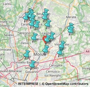 Mappa Via Osculati, 20853 San Giorgio MB, Italia (7.0955)