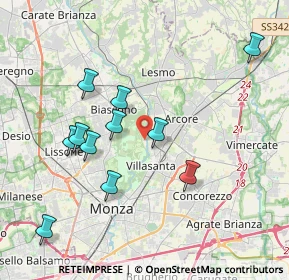 Mappa Via Osculati, 20853 San Giorgio MB, Italia (3.82818)