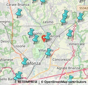 Mappa Via Osculati, 20853 San Giorgio MB, Italia (6.2035)