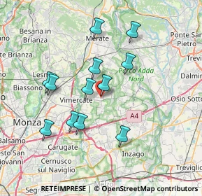 Mappa Corte delle Tegole, 20882 Bellusco MB, Italia (6.5675)