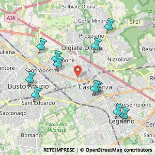 Mappa Via Amendola, 21057 Olgiate Olona VA, Italia (2.23091)