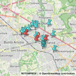 Mappa Via Amendola, 21057 Olgiate Olona VA, Italia (1.30833)