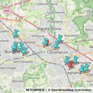 Mappa Via Amendola, 21057 Olgiate Olona VA, Italia (2.55385)
