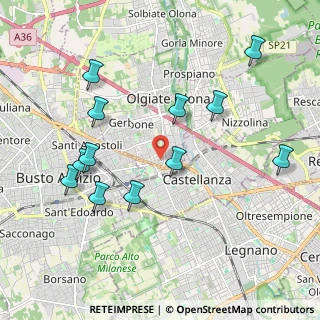 Mappa Via Amendola, 21057 Olgiate Olona VA, Italia (2.12583)