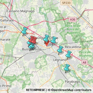Mappa Via Amendola, 21057 Olgiate Olona VA, Italia (3.14636)