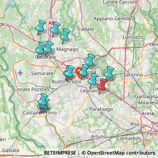 Mappa Via Amendola, 21057 Olgiate Olona VA, Italia (7.12933)
