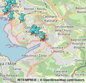 Mappa Via dei Cosulich Natale, 34147 Trieste TS, Italia (3.12615)