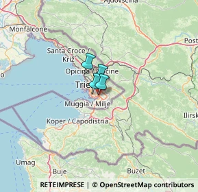 Mappa Via dei Cosulich Natale, 34147 Trieste TS, Italia (44.4225)