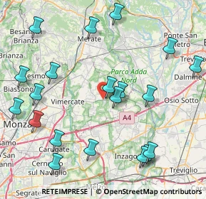 Mappa Via Adda, 20882 Bellusco MB, Italia (9.8835)