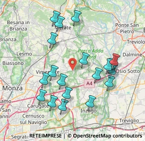 Mappa Via Adda, 20882 Bellusco MB, Italia (7.72105)