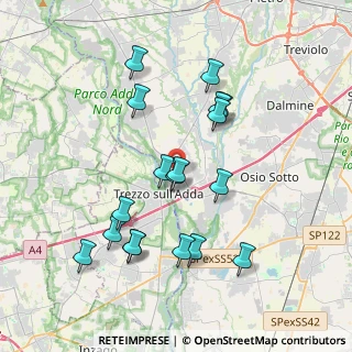 Mappa Via generale C.A dalla, 24042 Capriate San Gervasio BG, Italia (3.71389)