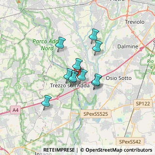 Mappa Via generale C.A dalla, 24042 Capriate San Gervasio BG, Italia (2.31545)