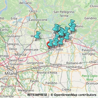 Mappa Via generale C.A dalla, 24042 Capriate San Gervasio BG, Italia (11.05733)