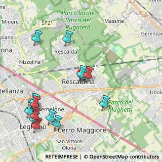 Mappa Via Silvio Pellico, 20027 Rescaldina MI, Italia (2.44733)