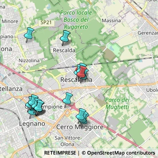 Mappa Via Silvio Pellico, 20027 Rescaldina MI, Italia (2.2905)