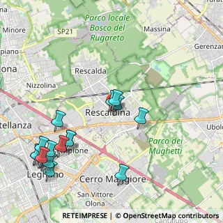 Mappa Via Silvio Pellico, 20027 Rescaldina MI, Italia (2.54278)