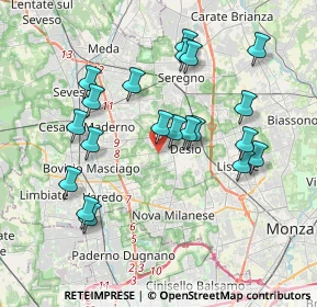 Mappa Via G.Verga, 20033 Desio MB, Italia (3.711)