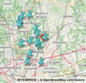 Mappa Via Osculati, 20853 Monza MB, Italia (7.188)