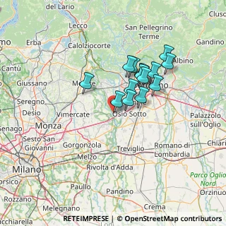 Mappa Via Giacomo Quarenghi, 24042 Capriate San Gervasio BG, Italia (10.74143)