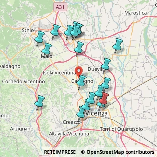 Mappa Via Antonio Fogazzaro, 36030 Costabissara VI, Italia (8.0435)
