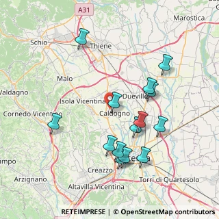 Mappa Via Antonio Fogazzaro, 36030 Costabissara VI, Italia (7.72357)