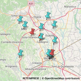 Mappa Via Antonio Fogazzaro, 36030 Costabissara VI, Italia (7.465)