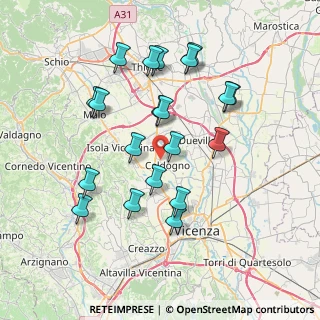 Mappa Via Antonio Fogazzaro, 36030 Costabissara VI, Italia (7.2185)