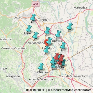 Mappa Via Antonio Fogazzaro, 36030 Costabissara VI, Italia (6.99222)