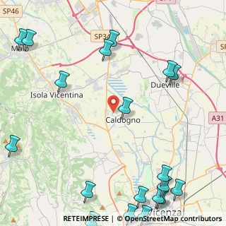 Mappa Via Antonio Fogazzaro, 36030 Costabissara VI, Italia (6.861)