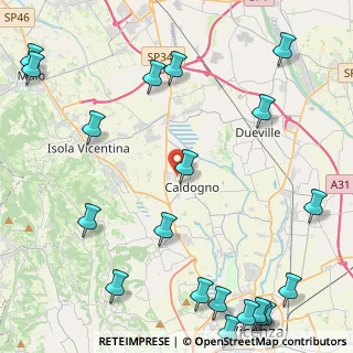 Mappa Via Antonio Fogazzaro, 36030 Costabissara VI, Italia (6.4945)