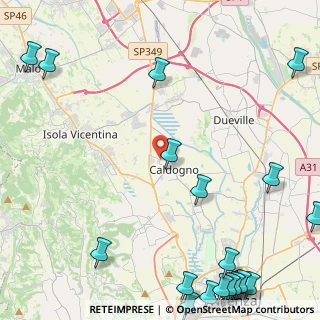 Mappa Via Antonio Fogazzaro, 36030 Costabissara VI, Italia (7.3005)