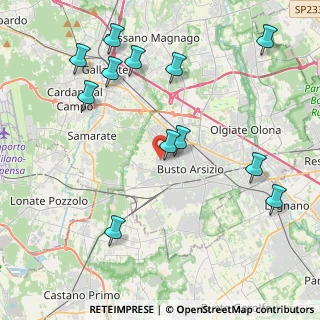 Mappa Via Veroncorella, 21052 Busto Arsizio VA, Italia (4.7325)