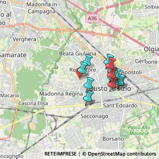 Mappa Via Veroncorella, 21052 Busto Arsizio VA, Italia (1.465)