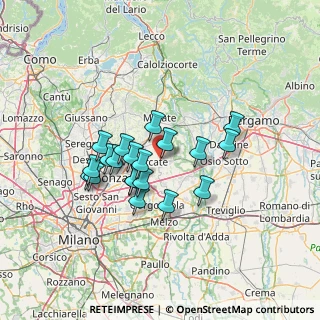 Mappa Via Cesare Battisti, 20882 Bellusco MB, Italia (11.072)