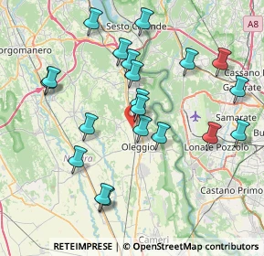 Mappa Via Sciuccone, 28047 Oleggio NO, Italia (7.97)