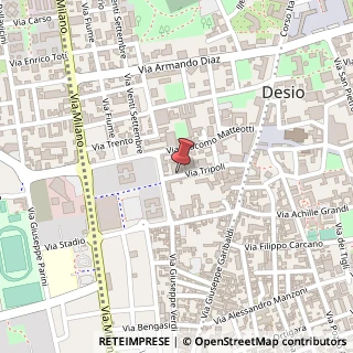 Mappa Via Tripoli, 38/B, 20832 Desio, Monza e Brianza (Lombardia)