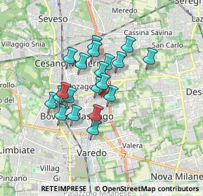 Mappa Via E. Fermi, 20813 Bovisio-Masciago MB, Italia (1.3175)
