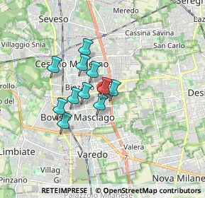 Mappa Via E. Fermi, 20813 Bovisio-Masciago MB, Italia (1.16364)