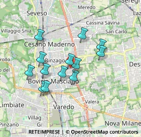 Mappa Via E. Fermi, 20813 Bovisio-Masciago MB, Italia (1.50615)