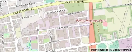 Mappa Bovisio-Masciago