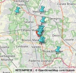 Mappa Via E. Fermi, 20813 Bovisio-Masciago MB, Italia (2.22545)