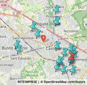 Mappa Via A. di Dio, 21057 Olgiate Olona VA, Italia (2.4625)