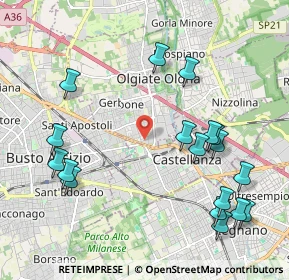 Mappa Via A. di Dio, 21057 Olgiate Olona VA, Italia (2.39)
