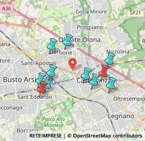 Mappa Via A. di Dio, 21057 Olgiate Olona VA, Italia (1.67091)