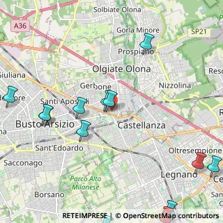 Mappa Via A. di Dio, 21057 Olgiate Olona VA, Italia (3.09214)