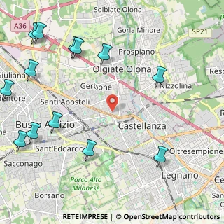 Mappa Via A. di Dio, 21057 Olgiate Olona VA, Italia (2.98923)