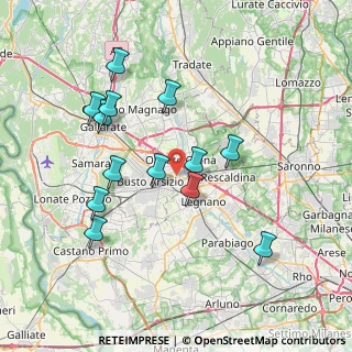 Mappa Via A. di Dio, 21057 Olgiate Olona VA, Italia (7.32)