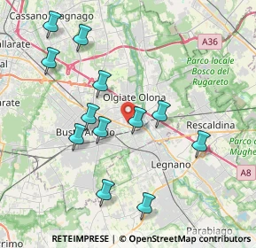 Mappa Via A. di Dio, 21057 Olgiate Olona VA, Italia (3.94833)