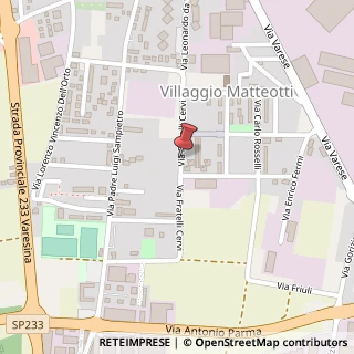 Mappa Via Fratelli Cervi, 23, 21047 Saronno, Varese (Lombardia)