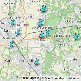 Mappa Via Borromeo d'Adda, 20033 Solaro MI, Italia (2.28)